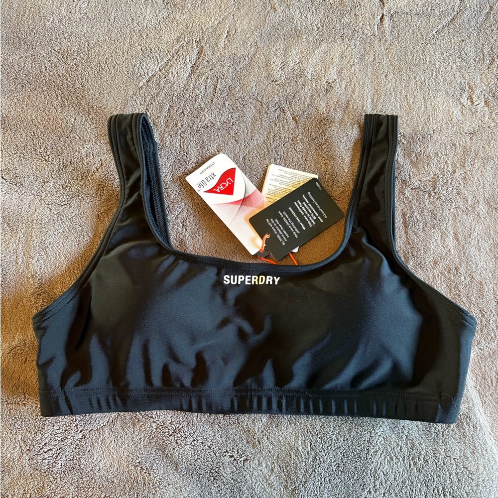 Black Medium Support Sports Bra